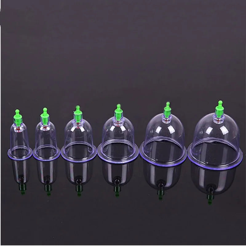 12 Cups Vacuum Cupping Massage  Acupuncture Chinese Vacuum Cupping Suction Therapy Massage Device