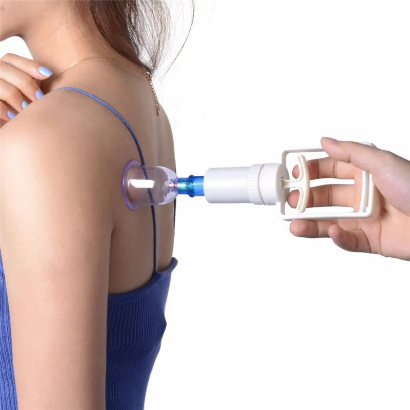 12 Cups Vacuum Cupping Massage  Acupuncture Chinese Vacuum Cupping Suction Therapy Massage Device