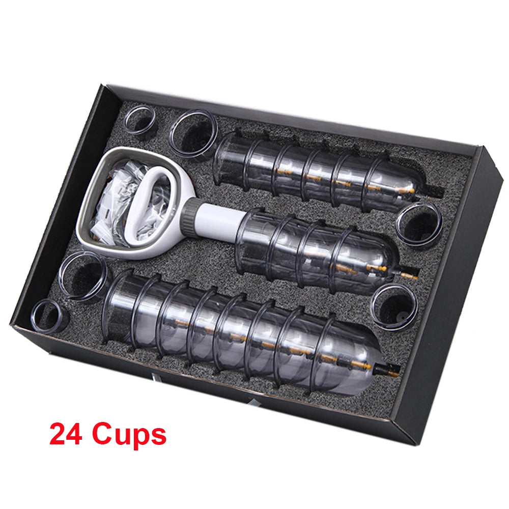 Vacuum Cupping Therapy Set Chinese Medicine Physiotherapy Glasses Apparatus Professional Suction Cups Massage Masajeador Jars