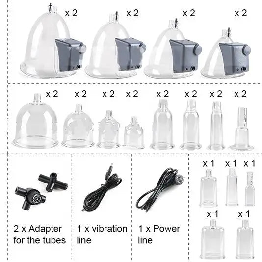 Vacuum Suction Cup Therapy Vacuum Butt Lifting Breast Enhancement Buttocks Enlargement Machine