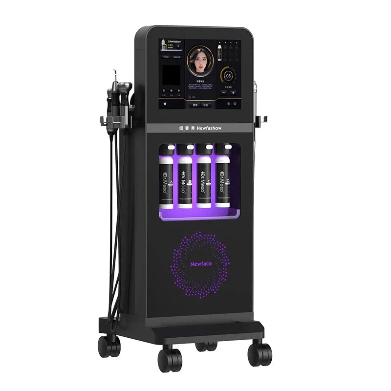 NewFace HydroFacial Hydrodermabrasion Machine Deep Cleansing Exfoliator Blackhead Removal Skin Firming Beauty Spa Device