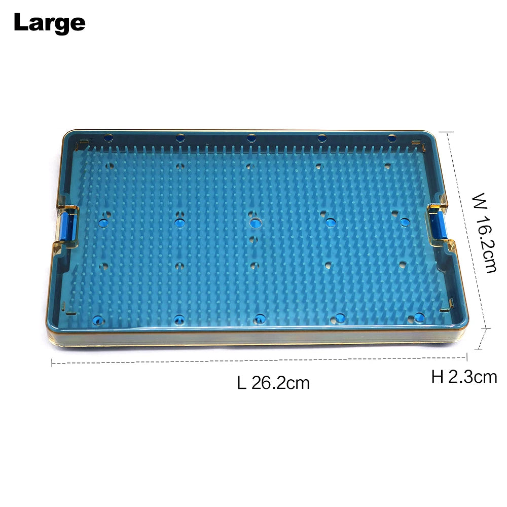 Sterilization Tray Case Box Silicone Sterilization Tray Ophthalmic Dental Surgical Instruments Disinfection Box Autoclave