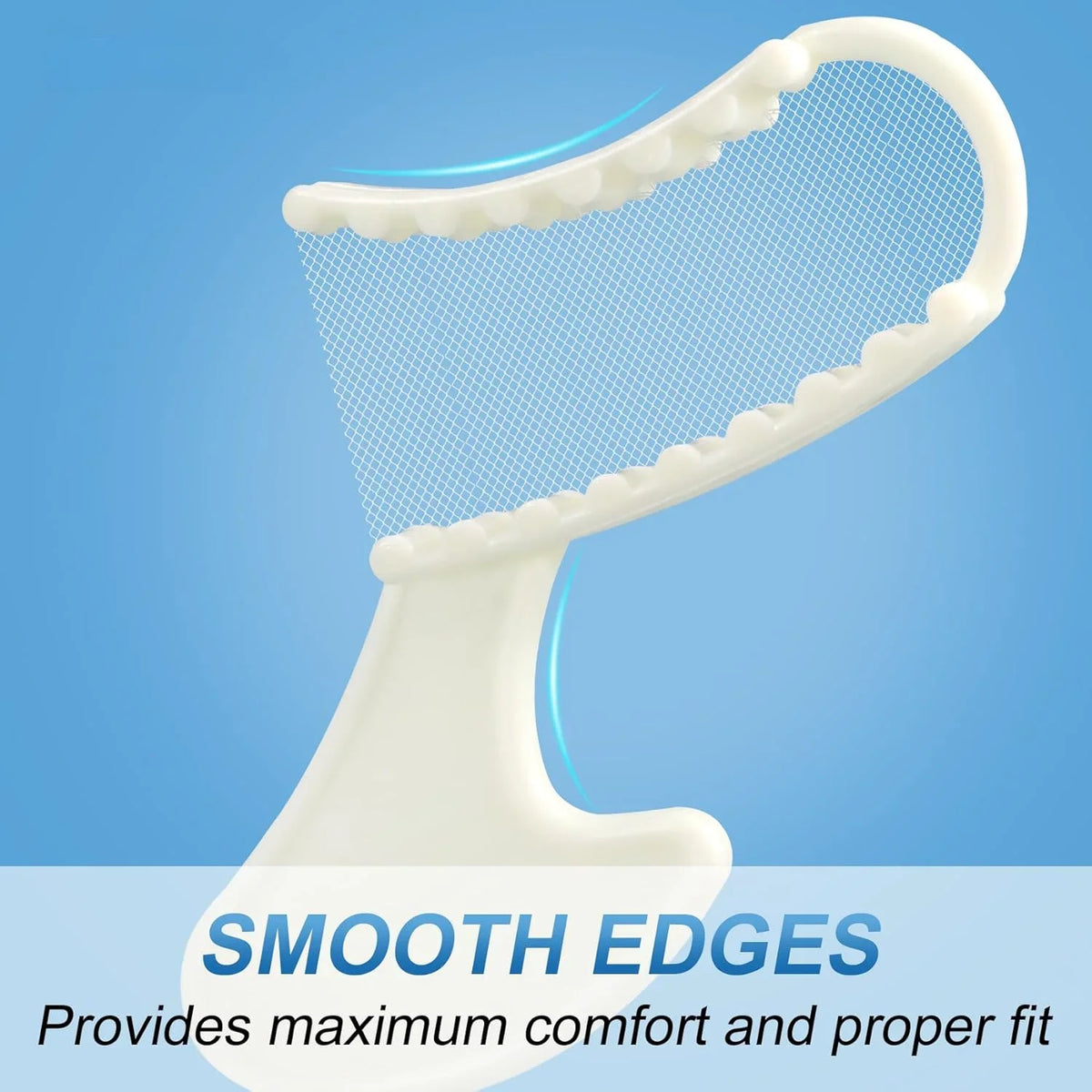 50pcs Disposable Dental Bite Impression Trays Kits Teeth Registration Impression Tray with Plastic Rigid Frame and Non-Tear Mesh