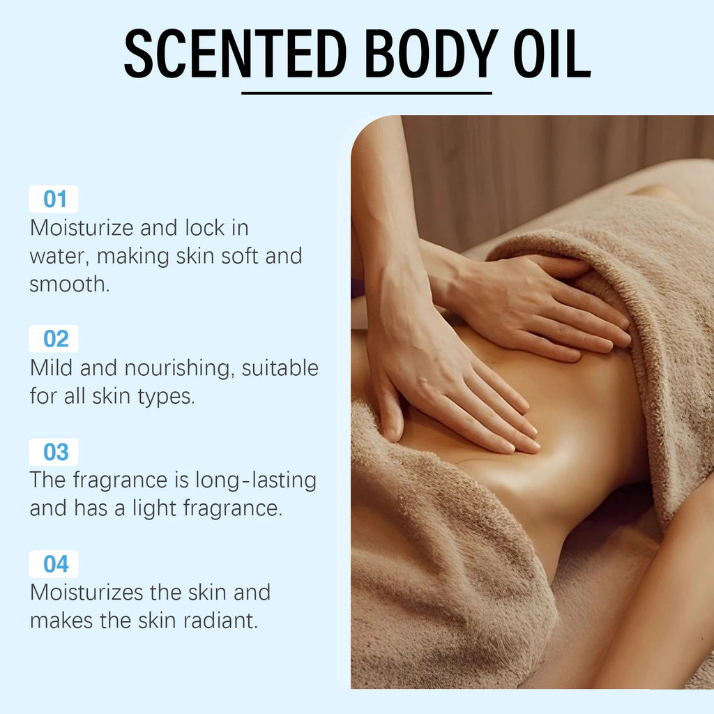 Caramel Vanilla Body Massage Oil Improve Moisturizing Relieve Stress Strengthen Nourishing Muscle Relaxing Body SPA Body Oils