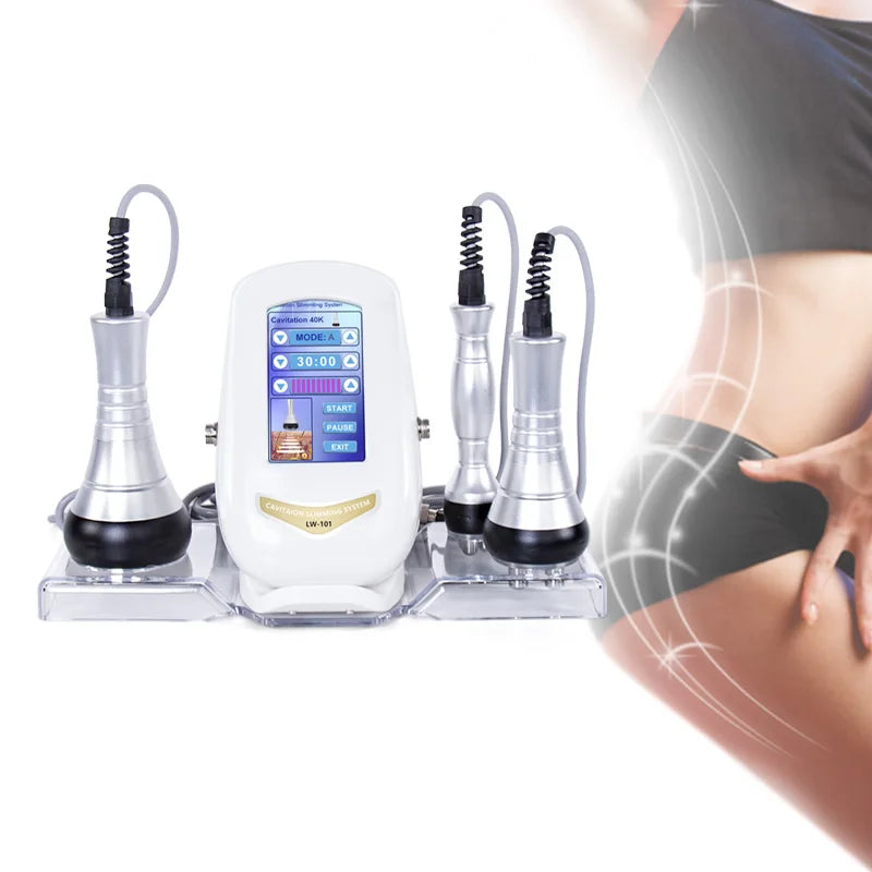 3 in 1 Facial Care 40K Cavitation Lipo Slimming Machine, Ultrasonic Liposuction Cavitation Device for Skin Tightening & Lifting