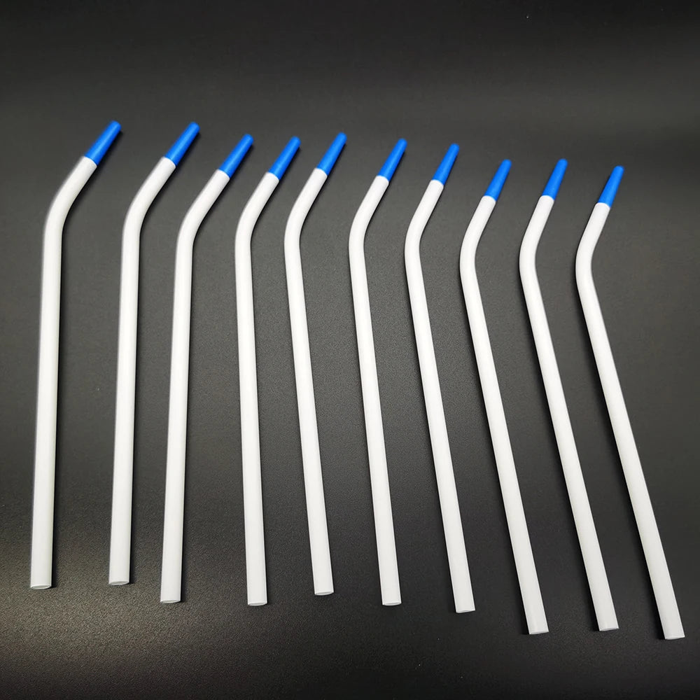 20/100Pcs Dental Clinic Surgical Suction Tips Suction Tube Long Slim Type Disposable Dental Consumables