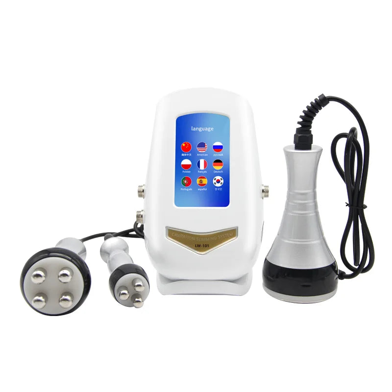 3in1 40K Cavitation RF Ultrasonic Body Slimming Machine  Beauty Device Facial Massager Care Tool Skin Tighten Face Lifting Skin