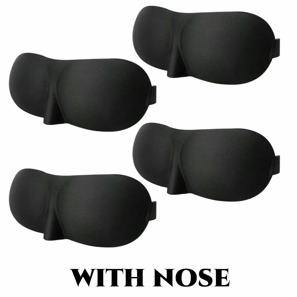 3D Contoured Sleep Mask 100% Light Blocking Eye Mask Ultra-Soft Skin-Friendly Material Breathable Eye Cover For Rest Travel Yoga