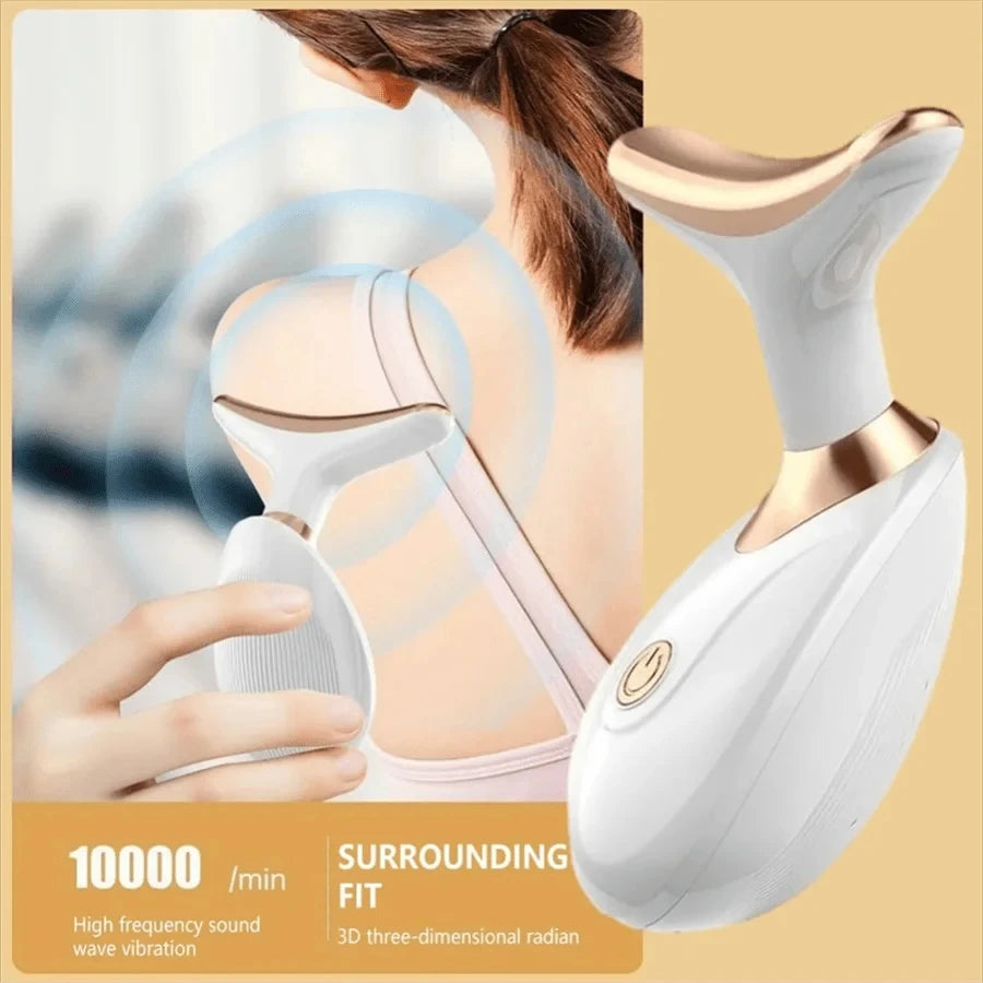 Portable Micro-current Facial Lifting Device - Electric Skin Firming Massager for Wrinkle Reduction, Jawline Contouring