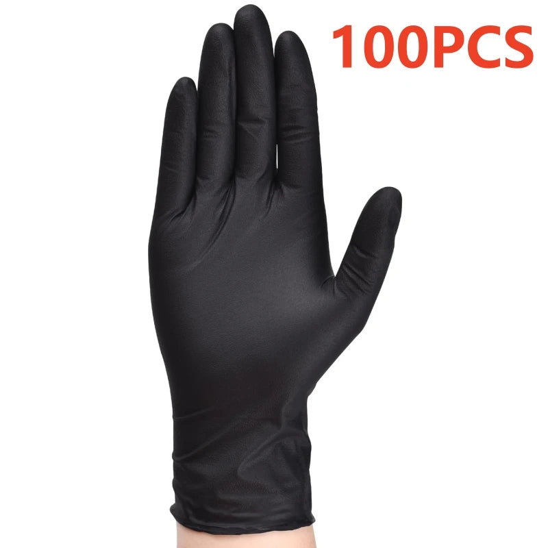 20/100PCS Purple Nitrile Gloves Disposable 5Mil Thick Industrial Safety Work Gloves Kitchen Cleaning Tattoo Mechanic Auto Gloves