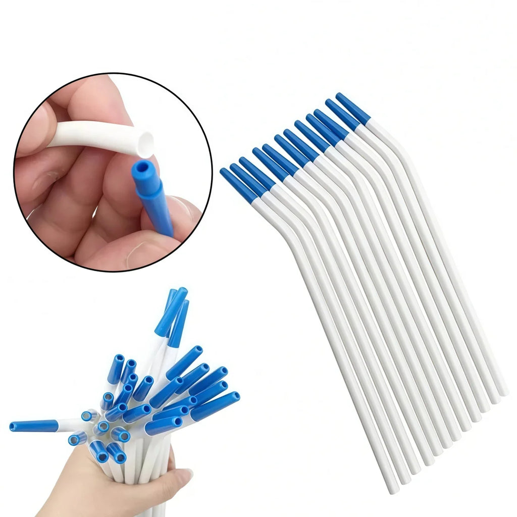 50/100pcs Disposable Dental Clinic Surgical Suction Tips Dental Surgical Aspirator Suction Tube Clinic Saliva Suction Tools
