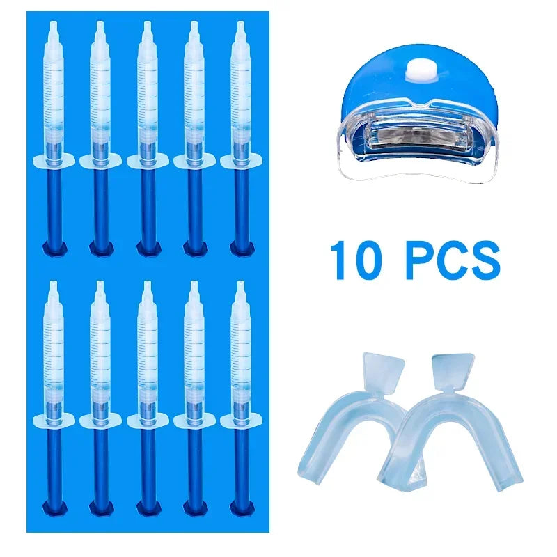 Home Use Teeth Whitening Kit Oral gels Tooth Whitener Bleaching White With 44% Peroxide whitening teeth gels dental brush