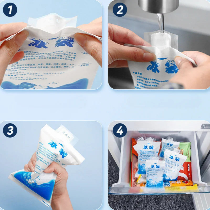 10pcs Gel Ice Packs Reusable Cold Compress Packs for Injuries, Pain Relief,Safe Eco-Friendly Hot and Cold Gel Packs