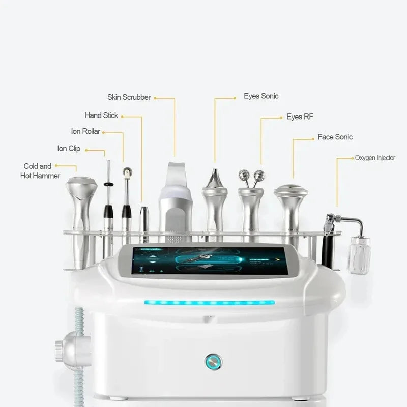 Hydra Professional 9-in-1 Aqua Facial Device Korean Beauty Health Solution Smart Multifunction Oxygen Jet Skin Care Machine