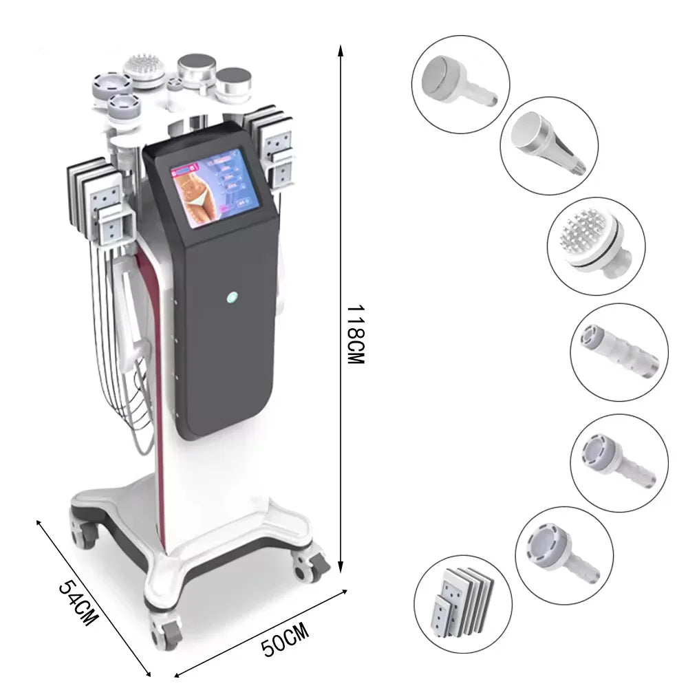 Professional Ultrasonic 10 in 1 40khz 80Khz Body Cavitation Machine with Rf Vacuum System Gslimmin Weight Loss