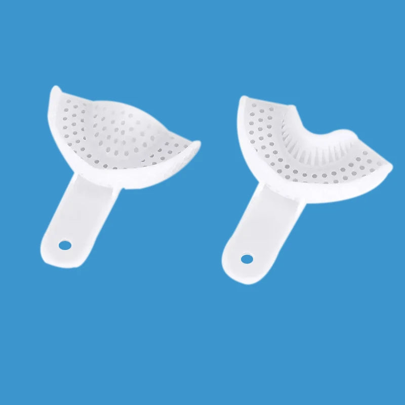 Dental Impression Plastic Trays Disposable Transparent Teeth Holder Dental Plastic Impression Tray Dentistry Lab Tools Material