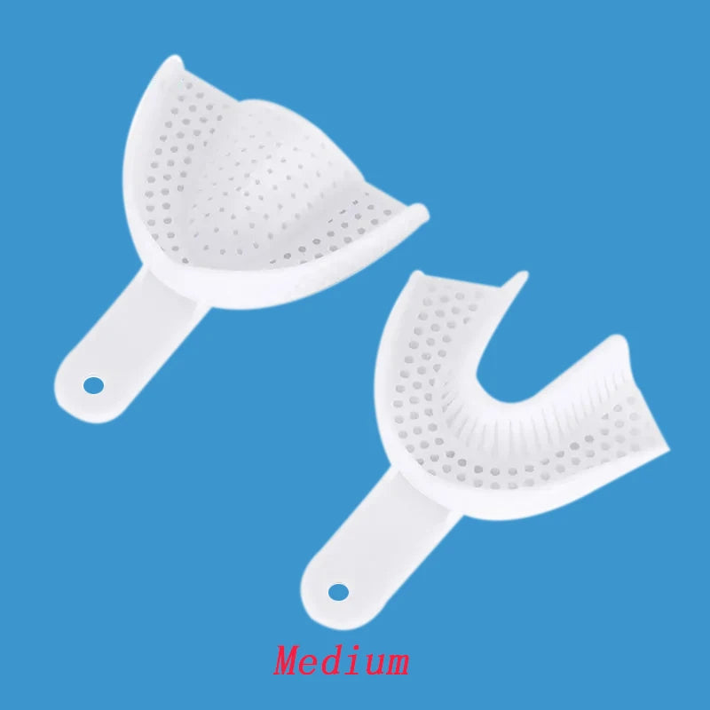 Dental Impression Plastic Trays Disposable Transparent Teeth Holder Dental Plastic Impression Tray Dentistry Lab Tools Material