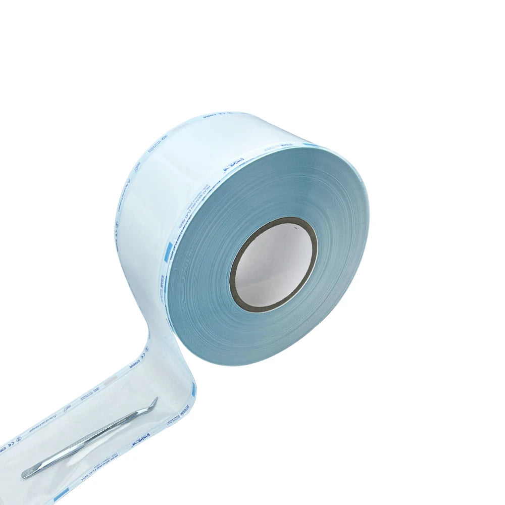 100mm x 200m Disposable Sterilization Pouches Self-Sealing Autoclave Sterilizer Bags Medical Grade Paper Dental Consumables New
