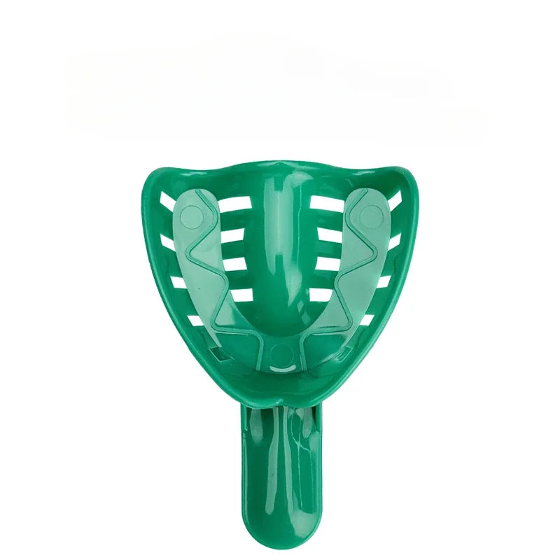 10Pcs=5Pair Disposable Dental Impression Trays Plastic Teeth Holder Trays Are Rounded Edges for Childrens Adults Cleaning Tools