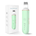 Ultrasonic skin scrubber facial ion cleaning vibrating spatula to blackhead acne exfoliating facial lifting machine