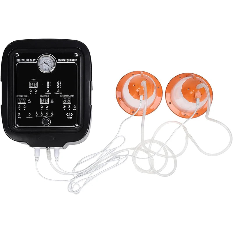 Vacuum Therapy Machine for Breast Enhancement and Butt Lift - 6 Cup Body Massager for Skin Tightening and Cellulite Reduction