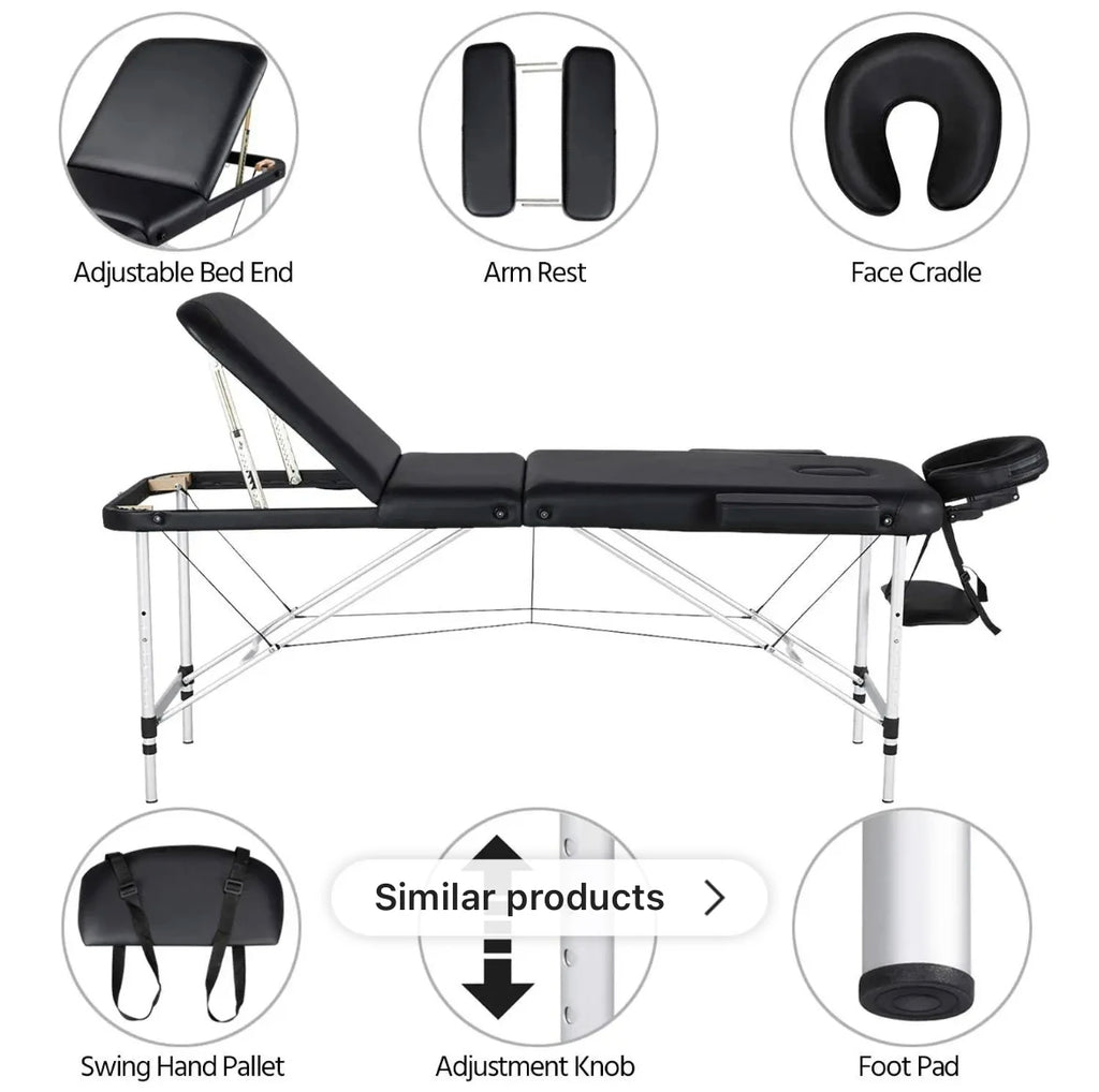 Body Spa Folding Massage Bed Massage Tables & Beds Therapy Massage Leather Beds