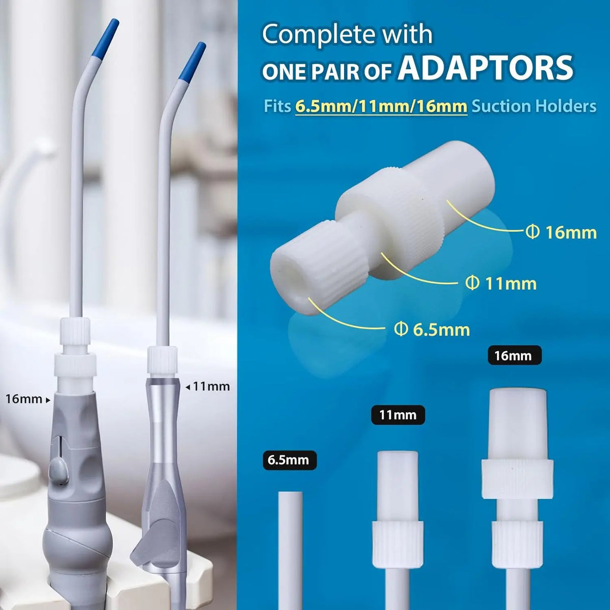 50/100pcs Disposable Dental Clinic Surgical Suction Tips Dental Surgical Aspirator Suction Tube Clinic Saliva Suction Tool