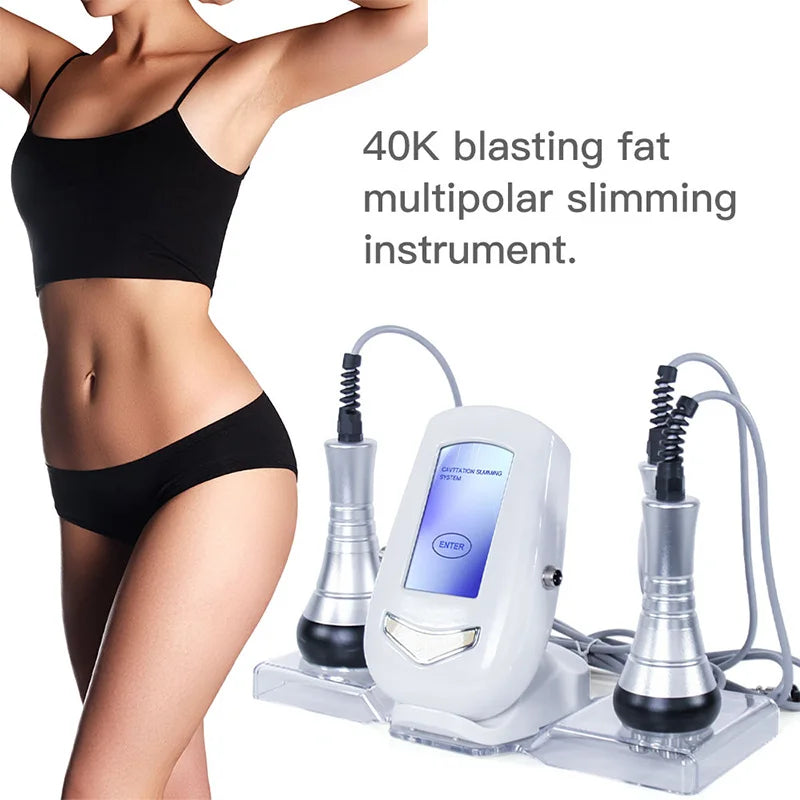 3 in 1 Facial Care 40K Cavitation Lipo Slimming Machine, Ultrasonic Liposuction Cavitation Device for Skin Tightening & Lifting