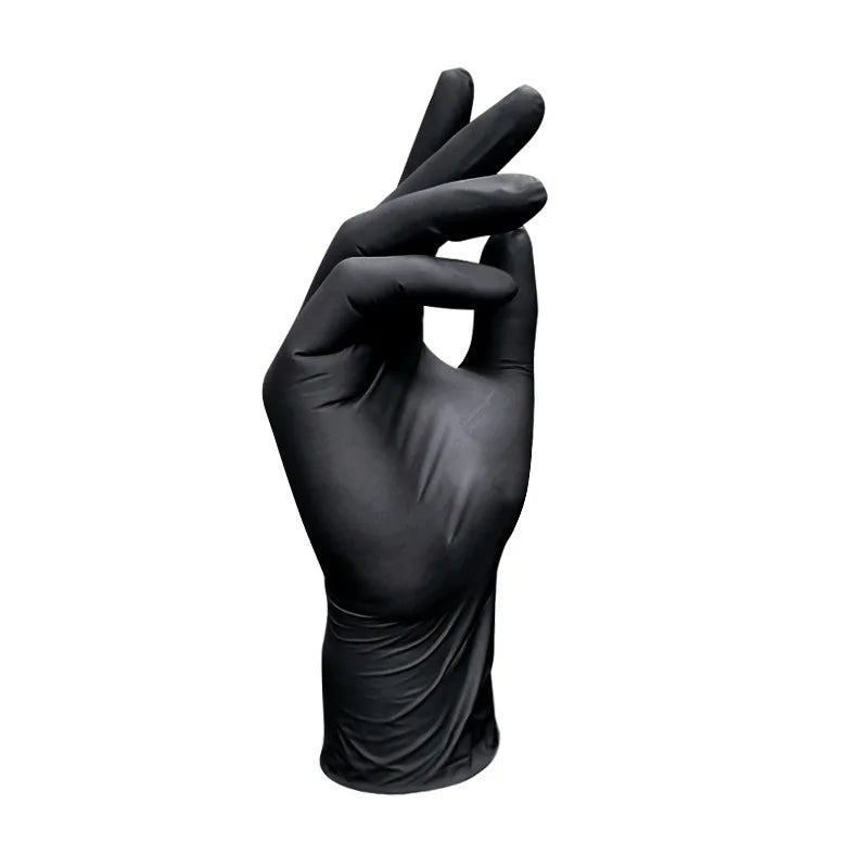 100-PCS Disposable Nitrile Gloves: Heavy-Duty, Waterproof & Anti-Slip for Kitchen Cleaning