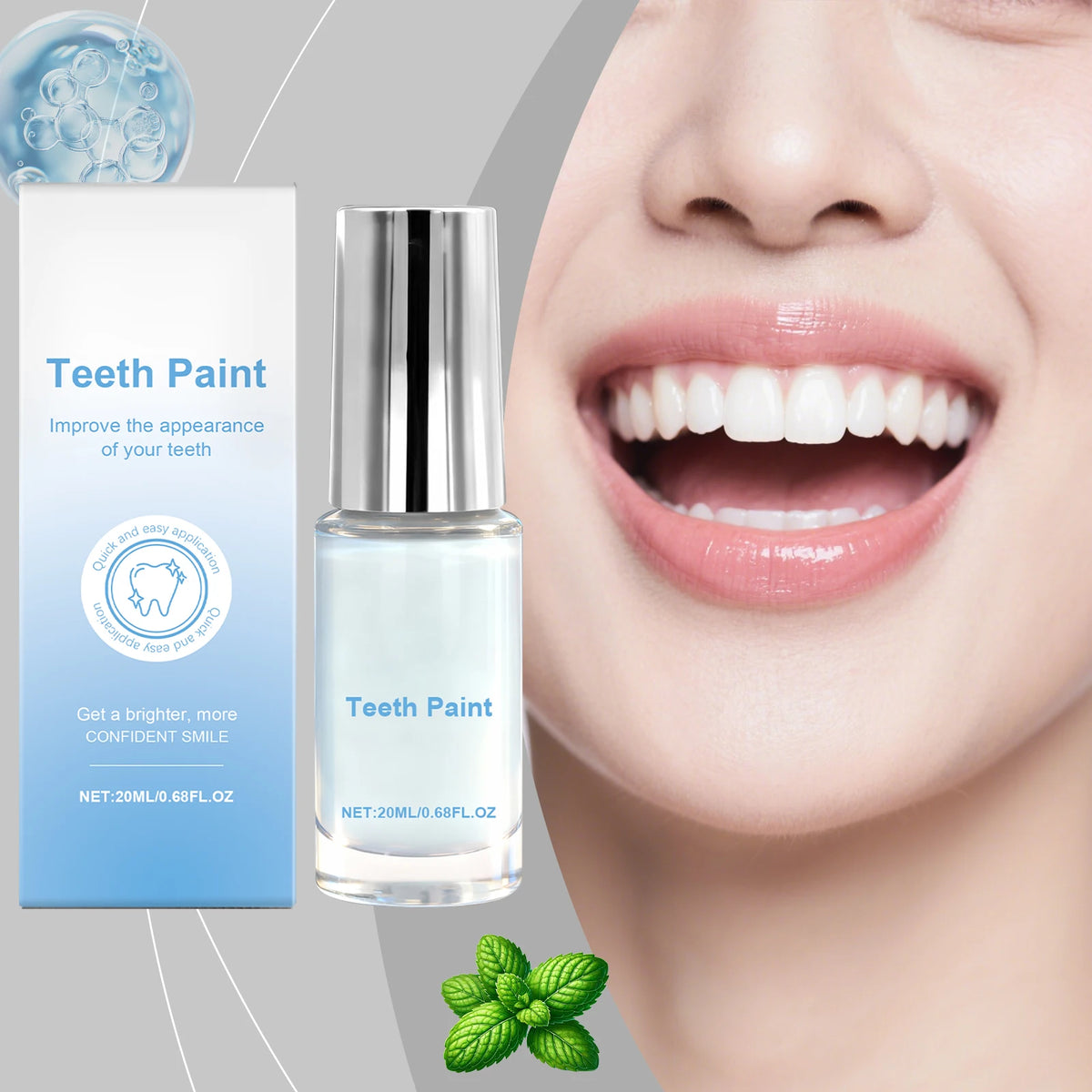 Teeth Whitening Paint Kit Remove Tooth Pigments Stains Plaque Brightening Dental Oral Hygiene Cleaning Care For Sensitive Teeth