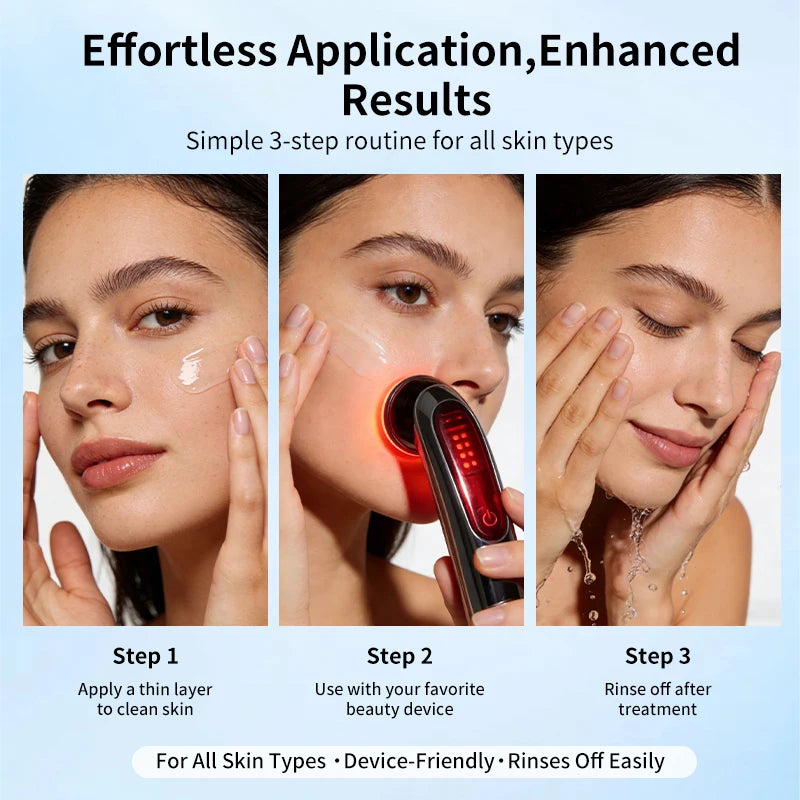 Radio Frequency Gel for Use with RF Facial Machine, Conductive Gel for Face Microcurrent, Use for Skin Soothing and Hydrating