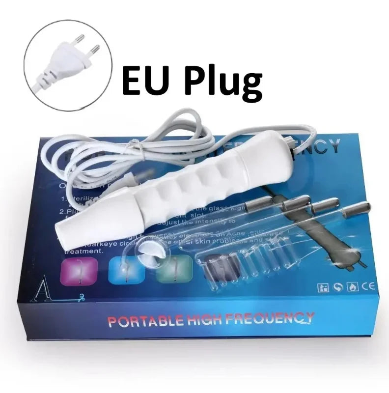 High Frequency Skin Therapy Wand Machine Portable Handheld for Acne Massage Skin Rejuvenation Tightening Wrinkle Reducing Tool