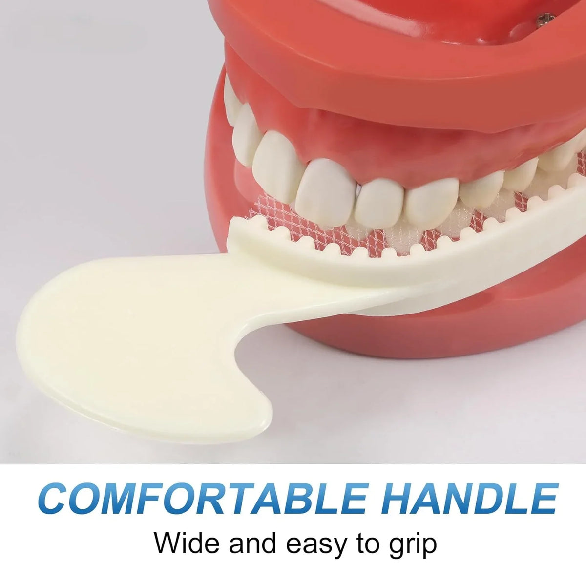 50pcs Disposable Dental Bite Impression Trays Kits Teeth Registration Impression Tray with Plastic Rigid Frame and Non-Tear Mesh