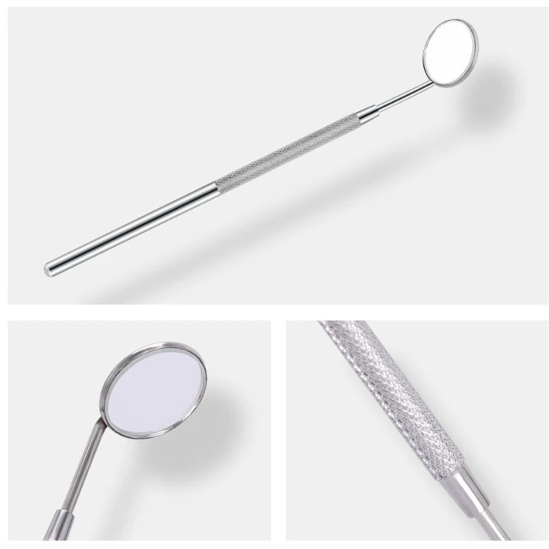 Dental Mirror Mouth Mirror with Handle Dentist Oral Care Mouth Mirrors  Tools Teeth Whitening Dentistry Instrument