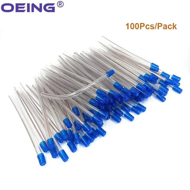 100Pcs Dental Saliva Ejectors Aspirator Tube Disposable Dentistry Surgical Aspirator Low Volume Suction Tube Dentistry Care Tool