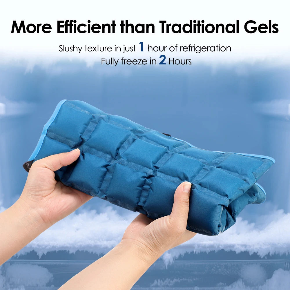 13”x 22” Extra Large Ice Pack for Injuries Reusable,Back Pain Relief,Knee Wrap,After Surgery, Hot/Ice Pack for Knee,Shoulder