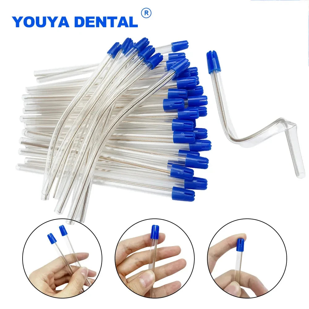 Disposable Dental Surgical Suction Tips Aspirator Suction Tube Saliva Ejector Aspirator Suction Tube Tips Clinic Dentist Supplie