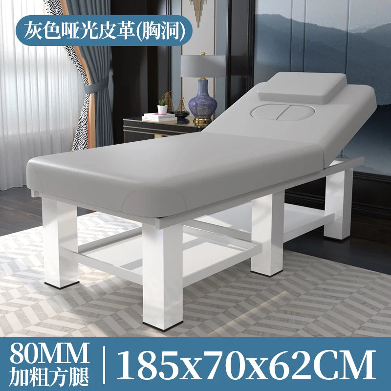 Simple Modern Massage Table Adjustable Multifunctional Beauty With Hole Massage Bed Adult Design Mesa Salon Equipment Furniture