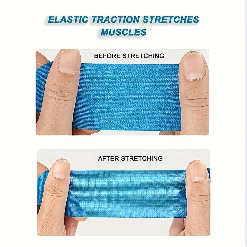 2pc Breathable Self-Adhesive Compression Wrap Bandage for Sports Injury Support - Elastic Support for Sprains,Muscle Strains