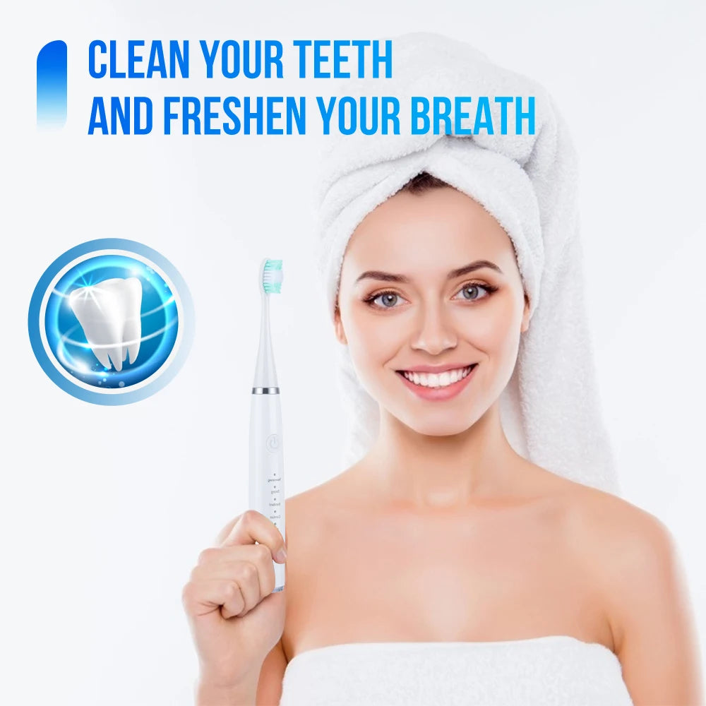 Electric Toothbrush Sonic Dental Teeth Whitening Kit Tooth Whitener Tea Coffee Stains Remover Tools Cleaner Stain Oral Care