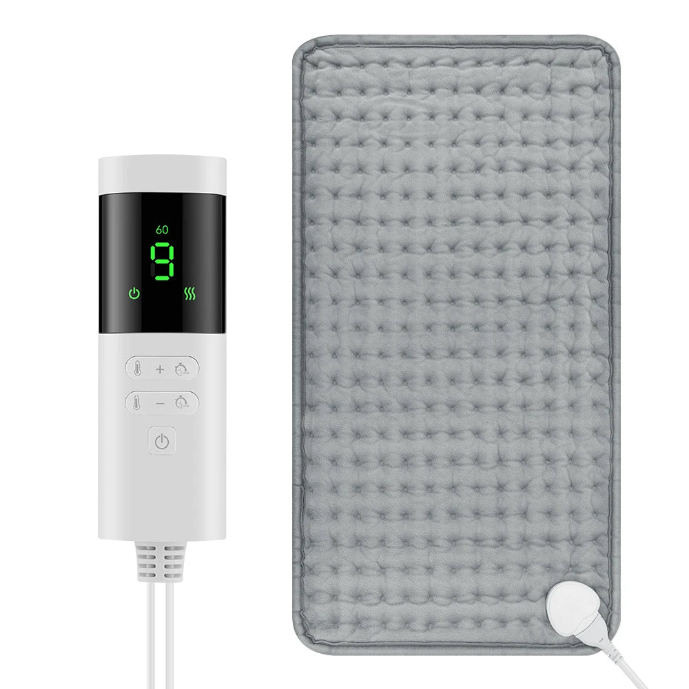 Electric Heating Blanket Thermal Pads Warmer 9 Levels Heated Mat Soft&Safe Winter Body Back Leg Warmer Pads Home Use  60*30cm