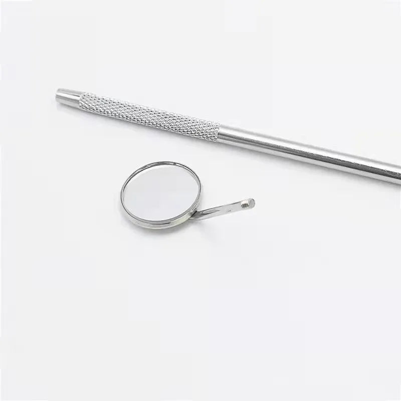 Dental Mirror Mouth Mirror with Handle Dentist Oral Care Mouth Mirrors  Tools Teeth Whitening Dentistry Instrument