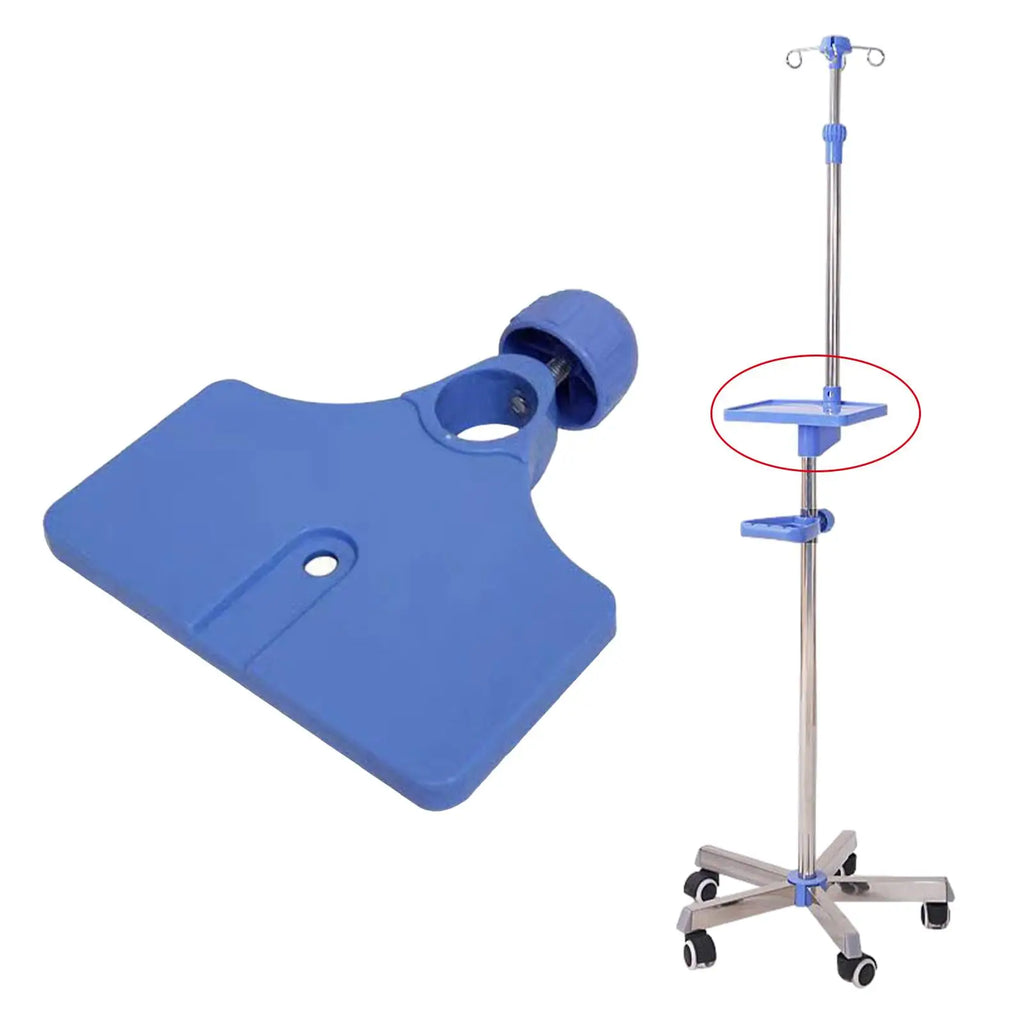 IV Pole Tray Fixed Storage Shelf IV Pole Accessory for Small Items Phones