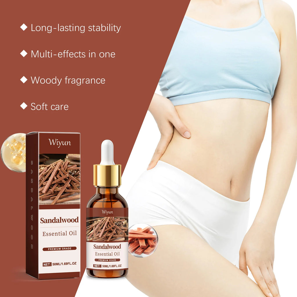 Sandalwood Massage Essential Oil Moisturizing Soothing Nourishing Repair Damaged Hair Smooth Woody Fragrance Body Essential Oil