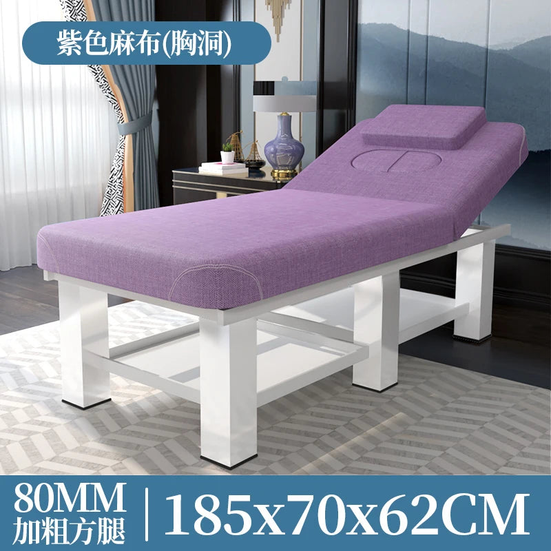 Simple Modern Massage Table Adjustable Multifunctional Beauty With Hole Massage Bed Adult Design Mesa Salon Equipment Furniture