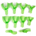 Dental Impression Trays Holder Disposable Plastic Denture Tray S / M / L Adult Children Teeth Plaster Tray Holder Oral Materials
