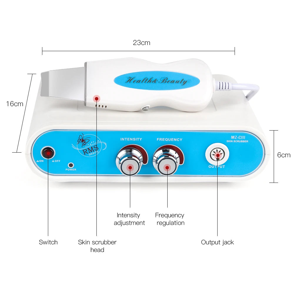 2025 New Ultrasonic Facial Skin Scrubber For Deep Cleaning Blackhead Acne Spots Remover Home Used Beauty Tool Skin Care Device