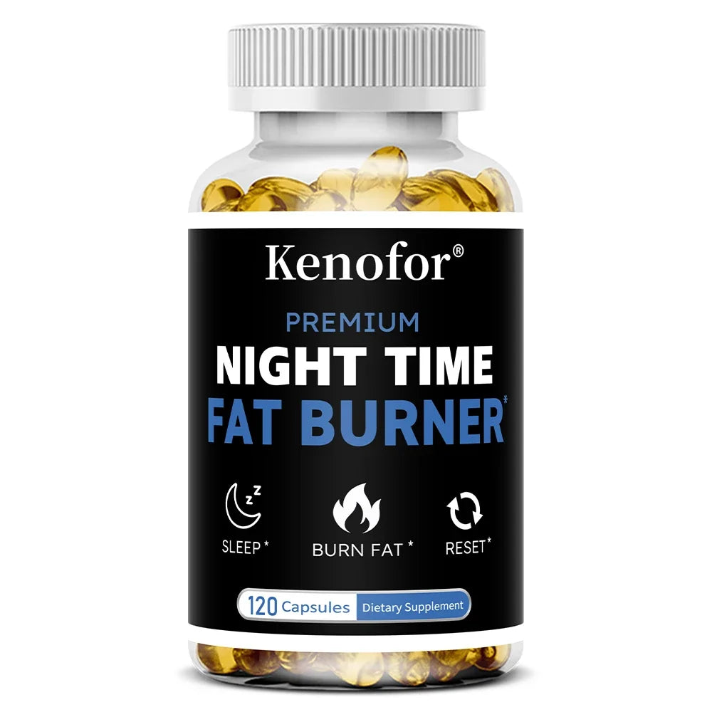 Nighttime Fat Burner Supplement - for Weight Loss, Boost Metabolism, Suppress Appetite Diet,Healthy Weight Management