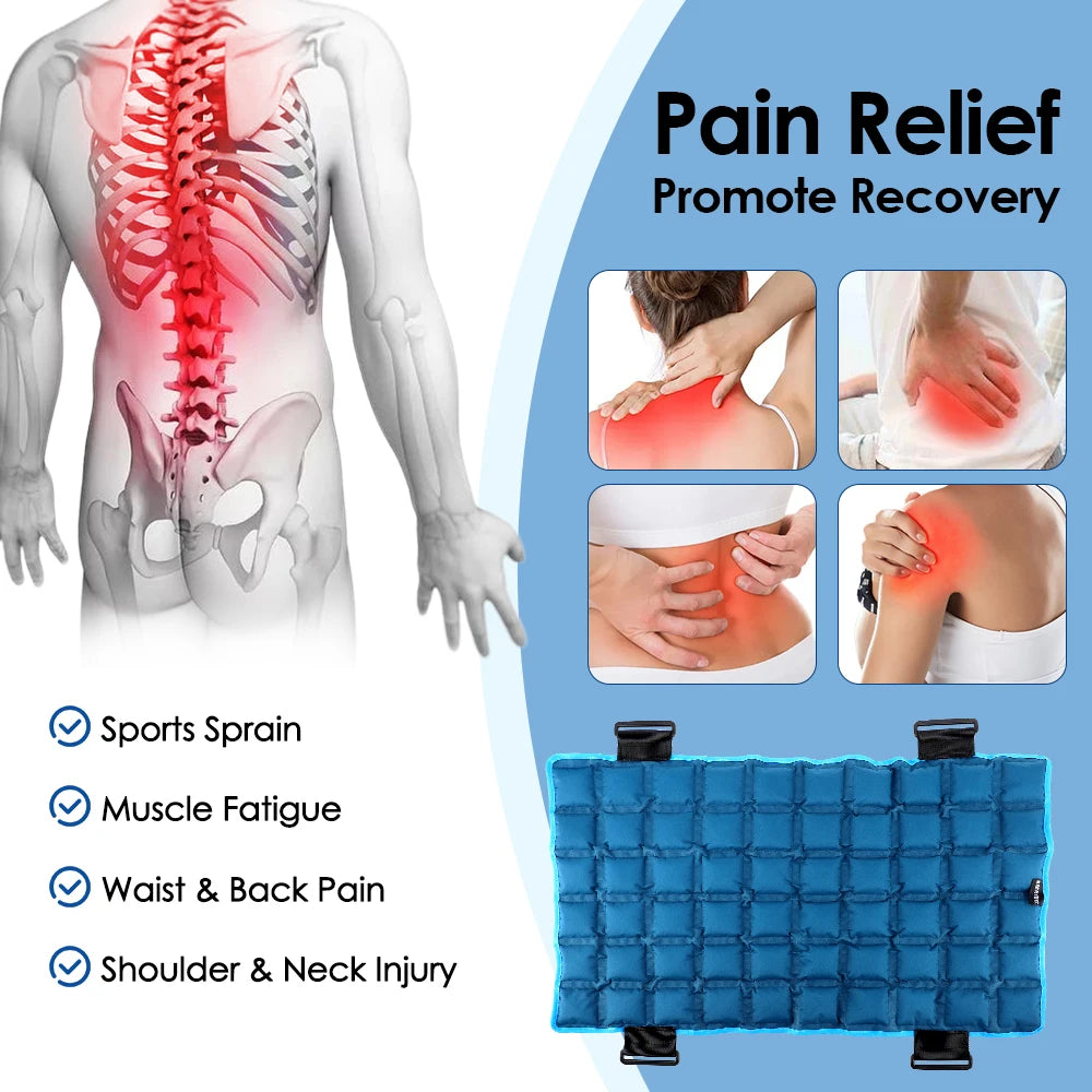 13”x 22” Extra Large Ice Pack for Injuries Reusable,Back Pain Relief,Knee Wrap,After Surgery, Hot/Ice Pack for Knee,Shoulder