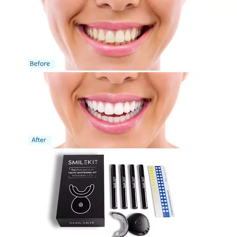 Wholesale Approved Private logo Tooth Whitening Kit Dental Led Wireless Teeth Whitening Kits With Led Light and Gel